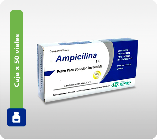 Ampicilina 1g Polvo - Dismedin